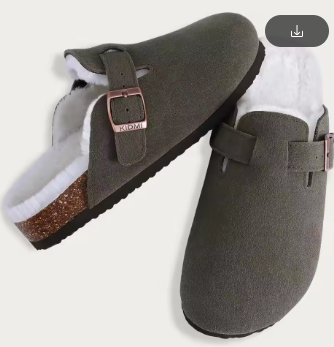 KIDMI Suede Clogs with Cork Footbed