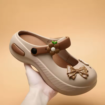 Women's Mary Jane Platform Clogs with Bow